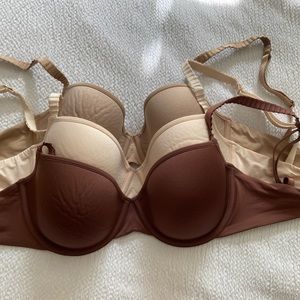 Set of 3 THIRDLOVE Classic T-Shirt Bras
